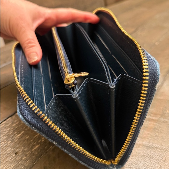 Denim Monogram Large Wallet, New - Picture 11 of 16